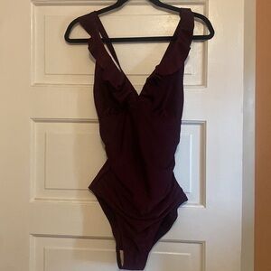 Deep purple swim suit